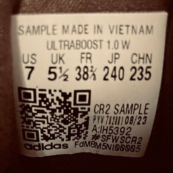 Mauve Purple Adidas Ultraboost 1.0 Sample Tag Unreleased Womens 7 US 38 2/3 EU - Picture 9 of 10